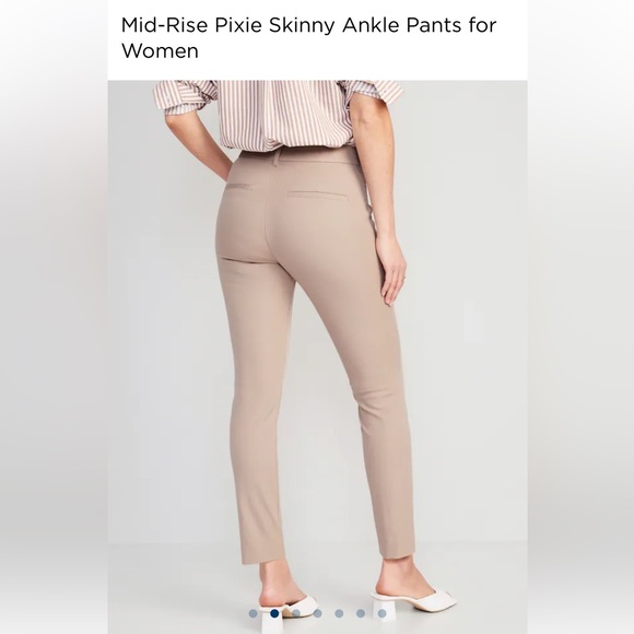 Old Navy Mid Rise Pixie Skinny Ankle Pants - Picture 6 of 7